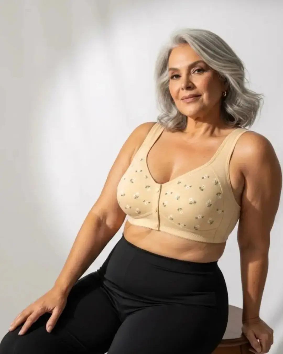 Corpiño con Cierre Frontal – Soporte Suave, Sin Aro y Súper Cómodo